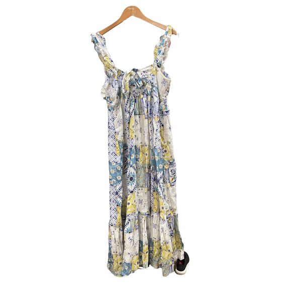 New Anthropologie x The Lazy Poet Linen Mika Dress sz Medium - Picture 8 of 8